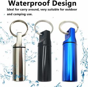Boîte à pilules en métal imperméable pour le camping, organiseur de pilules - Product Image 4