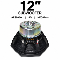 Haut-parleur de graves professionnel en néodyme de 12 pouces, 800W AES, pour système de sonorisation compact Line Array