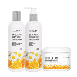 Crème de merlan à l'orange personnalisée crème hydratante pour le <span class=keywords><strong>corps</strong></span> crème de lotion pour le <span class=keywords><strong>corps</strong></span> à l'<span class=keywords><strong>acide</strong></span> <span class=keywords><strong>glycolique</strong></span> et à l'<span class=keywords><strong>acide</strong></span> salicylique blanchissant exfoliant - Product Image 5