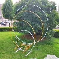 Arche de ballons de fête, Support de toile de fond rond, arc rond de ballons, arche de pied, Kit de Support de ballons, Structure de fleurs d'arc