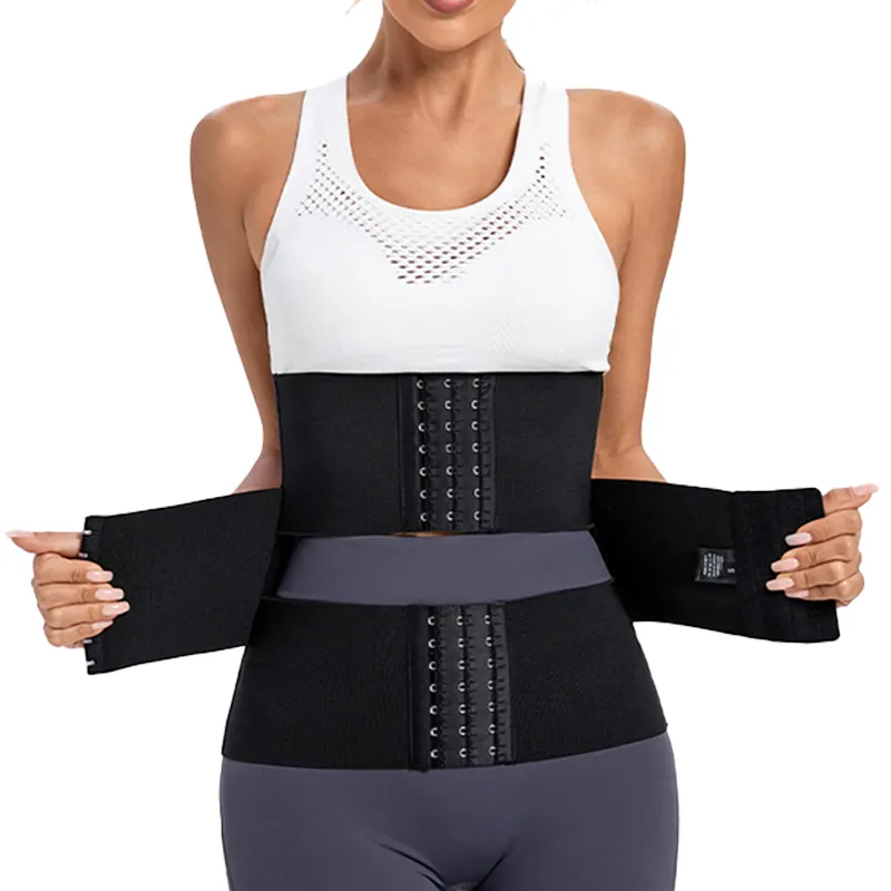 2022 New Separate Reducing Girdles Corset Hook Women Tummy Wrap Band Abdominal Binder Spandex Strap 3 Belt Waist Trainer For Gym