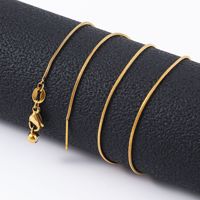 Perles de séparation pour collier chaîne serpent en acier inoxydable, plaqué or 18 carats, géométriques, réglables, pour la fabrication de bijoux DIY