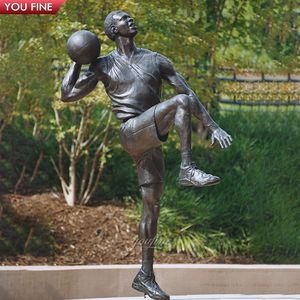 Grande campo di calcio all'aperto grande calcio scultura commemorativa bronzo coppa del mondo di calcio statua decorativa - Product Image 2