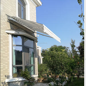 Toldo Retráctil para Patio, Cubierta de <span class=keywords><strong>Terraza</strong></span> Exterior <span class=keywords><strong>con</strong></span> Toldo de Aleación de Aluminio, Toldo Retráctil Eléctrico - Product Image 5