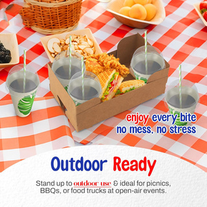 Boîtes d'emballage personnalisées gaufrées pour frites et poisson, jetables, pour plats à emporter, biodégradables et durables - Product Image 3