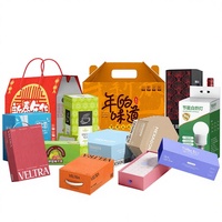 Boîtes d'emballage personnalisées en carton blanc ondulé, petites boîtes à surprises en lot, boîtes vides, boîtes cosmétiques imprimées en couleur DIY, impression offset
