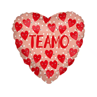Ballon en feuille d'aluminium en forme de cœur de 18 pouces, je t'aime, ballon en mylar à l'hélium, décoration romantique pour la Saint-Valentin, proposition de mariage