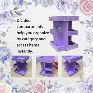 Organisateur de bureau moderne en bois le plus vendu pour étudiants, rangement de fournitures de bureau 16x16x23cm - Product Image 5