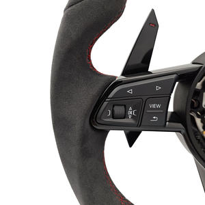 SOON TODA Volant de voiture chauffant en daim, modèle sport, très populaire, pour <span class=keywords><strong>Audi</strong></span> S3 S4 S5 S6 B8 B9 RS3 RS5 RS6 RS7 Q5 Q7 - Product Image 6