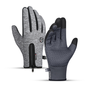 Gants d'hiver chauds pour hommes et femmes, technologie tactile, doigts entiers, pour sports de plein air, conduite, imperméables, en polyester - Product Image 1