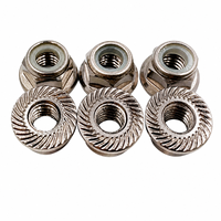 Écrou à bride autobloquant en nylon M2 3 4 5 6, fond gaufré, pièces métalliques en aluminium personnalisées OEM, usinage CNC, brochage, formage rapide