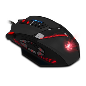 เซลอเตส ซี-12 เมาส์สำหรับเล่นเกมแบบมีสายปุ่มตั้งโปรแกรมได้ 4000 DPI RGB แบ็คไลท์เมาส์ออปติคอลตามหลักสรีรศาสตร์สำหรับพีซีแล็ปท็อปแม็ค - Product Image 5