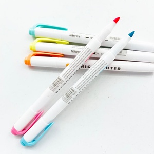 Papelería Escolar, Acuarelas de Doble Punta, 5 Colores, Marcadores de Arte de Punta Fina, Juego de Pinturas, Caligrafía, Rotulador de Pincel No Tóxico para Niños - Product Image 1