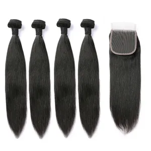 Échantillon gratuit 12A Grade Vierge Brésilienne Cuticule Aligné Cheveux En Gros Vierge Bundles de Cheveux Humains Pas Cher Vendeurs de Cheveux Humains