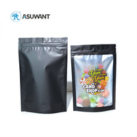 Sac d'emballage alimentaire avec impression numérique de logo personnalisé Pochette debout à fermeture éclair en plastique feuille d'aluminium Sac en mylar 35g pour bonbons biscuits collation