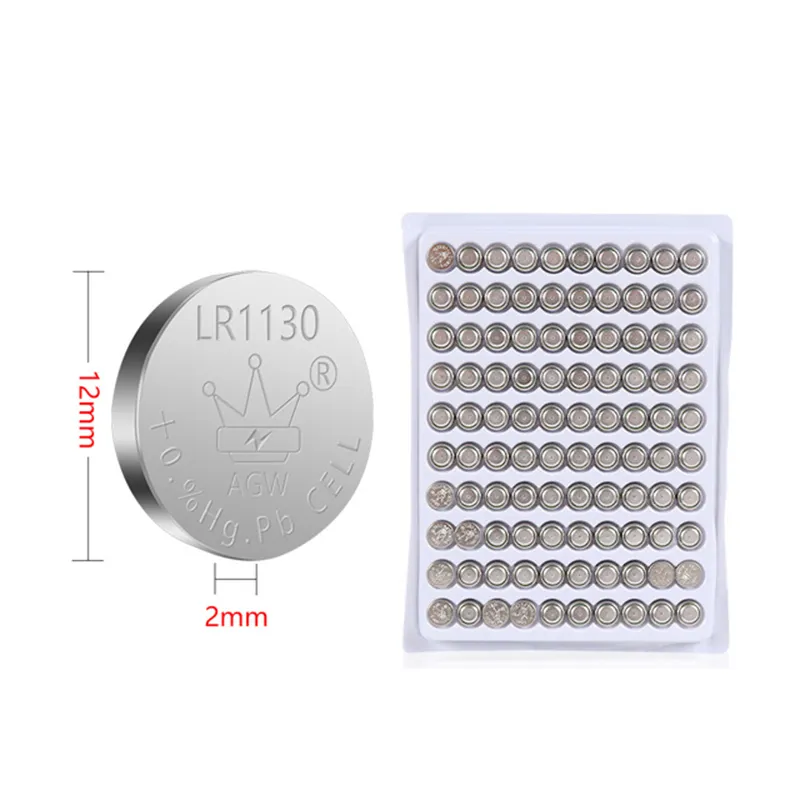 CROWN LR1130 3v lithium coin cell battery Hot selling 1.5v alkaline button cell battery forR/C toys