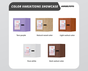 Photomaton carré en bois avec imprimante thermique compatible SLR, Wi-Fi activé, libre-service pour les cafés, les magasins éphémères - Product Image 3