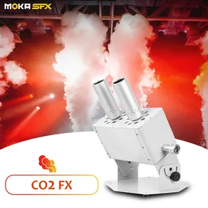 Moka sfx双筒18*3W Rgb发光二极管Dmx控制加农炮Co2喷射机8-10米低温喷射机