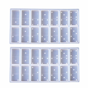 2 paket DIY domino oyun epoksi reçine kalıp, silikon domino döküm kalıpları - Product Image 2