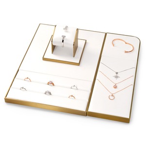 อุปกรณ์จัดแสดงเครื่องประดับโลหะแบบกำหนดเอง ขาตั้งโชว์เครื่องประดับหรูหรา ขาตั้งโชว์สร้อยคอ แหวน กำไลข้อมือ - Product Image 5