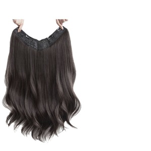 One-Piece <b>Micro</b>-Curl Hair <b>Extensions</b> Long Volume U-Shaped Seamless For Women - Product Image 5