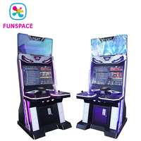 Borne d'Arcade de Salle de Jeux, Machine de Combat Rétro d'Amusement Classique à Monnayeur pour 2 Joueurs