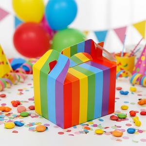 Solution d'emballage personnalisée pour pâtisseries, boîtes à cupcakes en papier personnalisées avec fenêtre en plastique transparent, boîte de boulangerie avec poignées - Product Image 2