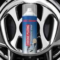 Peinture en aérosol auto-irrigante 400 ml pour jantes de voiture, revêtement acrylique liquide, effet chromé argenté, acier inoxydable