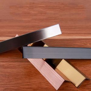 Bandes de finition en forme de L en <span class=keywords><strong>acier</strong></span> inoxydable auto-adhésives, écologiques, résistantes à l'eau et aux acides, accessoires pour carrelage, coin mural - Product Image 6