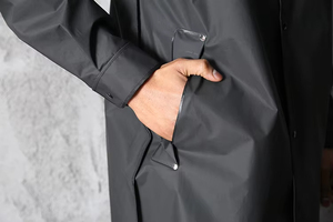 Hot Selling Outdoor EVA Waterproof Rain Coat <strong>Long</strong> Hoodie Fashionable <strong>Raincoat</strong> for Travel and Rainy Days - Product Image 4