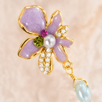 Boucles d'oreilles pendantes en fer pour femmes, style rétro, motif floral, design de niche vintage, tendance chinoise élégante, cadeau, bijoux d'oreille, nouvelle collection 2026