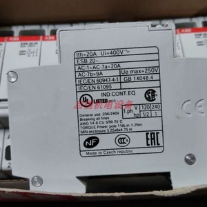 Contacteur Abb ESB20 20 230V 50Hz AC1 20A pour usage en construction - Product Image 3