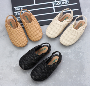 Nuevas Sandalias de Verano para Niños y Niñas, Sandalias de Cuero Tejidas a Mano - Product Image 2