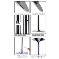 ELITES En gros Poteau de pole dance rotatif fixe portable pour la pratique à domicile et en salle de bal