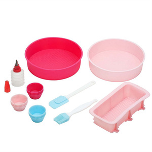 Silicone Cake Mold Set 11 Pieces Reusable Baking Tools For Children And Chocolate Molds - Product Image 2