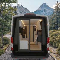 Kit de camping-car modulaire moderne Vanbox pour Mercedes Sprinter avec une charge utile de 700 kg, capacité de 2 personnes, design de maisonnette