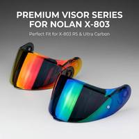 Nouvelle visière de casque de moto Nolan X-802/803 RS, remplacement en PC anti-rayures, dégagement rapide, protection solaire, visière pour toutes les saisons