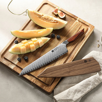 Ultrazachte professionele Starred Chef co-branded 10 inch Bunka messen Damascus poederstaal ergonomische handgreep
