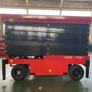 Plateforme élévatrice mobile à ciseaux remorquable de 6 m, 8 m, 10 m, 14 m, capacité de travail en <span class=keywords><strong>hauteur</strong></span> de 300 kg, à vendre - Product Image 3