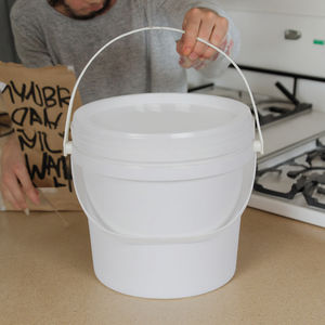 100% nouveau seau en plastique recyclable de qualité alimentaire <span class=keywords><strong>5L</strong></span> couvercle hermétique peintures liquides en gros autres liquides tambours barils PP - Product Image 6