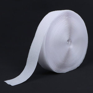 Ventes en gros de rubans auto-agrippants tissés non adhésifs pour machines à coudre, attaches pour vêtements, accessoires blancs, support OEM ODM - Product Image 2