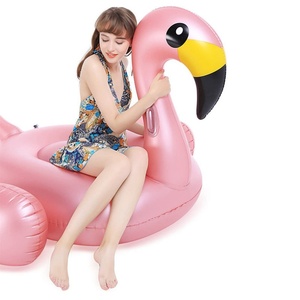 Flotteur gonflable flamant rose personnalisé pour piscine, jouets de fête aquatique pour adultes et enfants, jouets aquatiques gonflables - Product Image 2