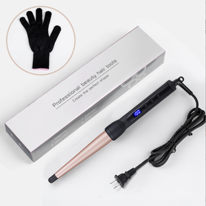 Hot bán gốm điện tóc Curler Con lăn LCD Cone uốn sắt Wand với PTC nóng nhanh đối lưu uốn sắt - Product Image 6