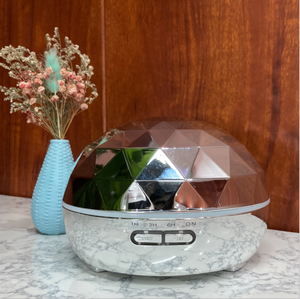 La venta 500ml en forma de diamante de Aroma de <span class=keywords><strong>aromaterapia</strong></span> difusor de aire humidificador Aroma difusores venta al por mayor - Product Image 3