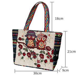 <span class=keywords><strong>Sac</strong></span> à <span class=keywords><strong>main</strong></span> brodé de style ethnique, <span class=keywords><strong>sac</strong></span> à bandoulière rétro pour femmes, <span class=keywords><strong>sac</strong></span> fourre-tout en lin brodé de grande capacité - Product Image 6