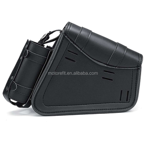 Motorefit-alforja Universal de cuero PU para motocicleta, izquierda y derecha, para Harley Sportster, Honda/Suzuki/<span class=keywords><strong>Kawasaki</strong></span> - Product Image 5