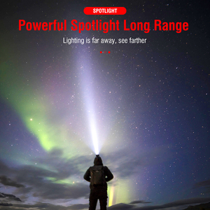<span class=keywords><strong>Boruit</strong></span>-Faro de alta potencia con zoom de 5000 lúmenes, aleación de aluminio Ipx4, resistente al agua, para senderismo y Camping - Product Image 5