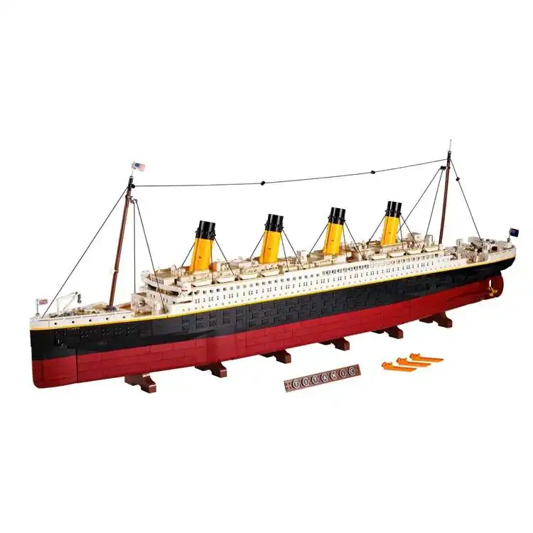 KK8998 série de films Titanic Ship Moc blocs de construction ensemble de briques jouets éducatifs cadeaux 9090 pièces ensembles de blocs de construction de bateaux