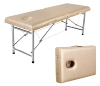 Table de Massage pliante portable en acier inoxydable et silicone lit de Massage à usage domestique avec bouchons AU US EU caractéristique nettoyeur de pores