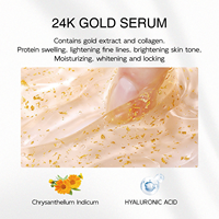 Sérum Visage Naturel à l'Or 24K Marque Blanche – Raffermissant et Hydratant – Essence Liquide Soin de la Peau